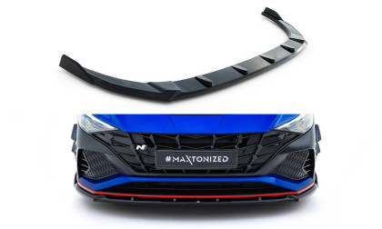 Spojler pod nárazník lipa V.2 Hyundai Elantra N Mk7 černý lesklý plast