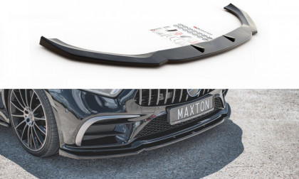 Spojler pod nárazník lipa V.2 Mercedes-Benz CLS AMG-Line C257 černý lesklý plast