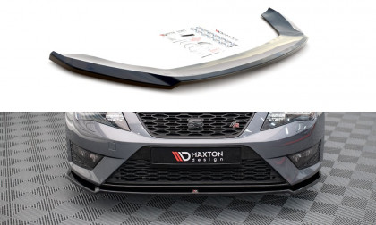 Spojler pod nárazník lipa V.2 Seat Leon FR / Cupra Mk3 černý lesklý plast