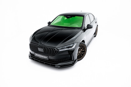 Spojler pod nárazník lipa V.2 Škoda Superb Sportline Mk4 černý lesklý plast