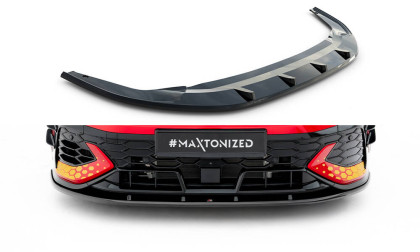 Spojler pod nárazník lipa V.2 Volkswagen Golf GTI Clubsport Mk8 Facelift černý lesklý plast