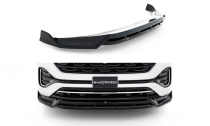 Spojler pod nárazník lipa Volkswagen Atlas R-Line Mk1 Facelift 2 černý lesklý plast