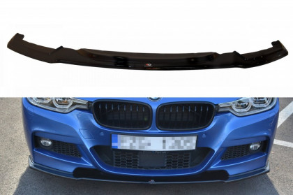 Spojler pod přední nárazník lipa BMW 3-SERIES F30 FL SEDAN M-SPORT (2015-2018) černý lesklý plast