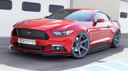 Spojler pod přední nárazník lipa Ford Mustang Mk6 2014-2017 černý lesklý plast