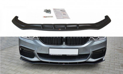 Spojler pod přední nárazník lipa V.1 BMW 5 G30/ G31 M-Pack 2017- černý lesklý plast