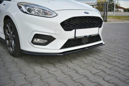 Spojler pod přední nárazník lipa V.2 Ford Fiesta Mk8 ST/ST-Line 2018-  černý lesklý plast