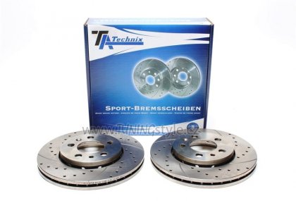 Sportovní brzdové kotouče TA Technix - přední chlazené 256mm - Škoda Fabia/Octavia/Rapid/Roomster