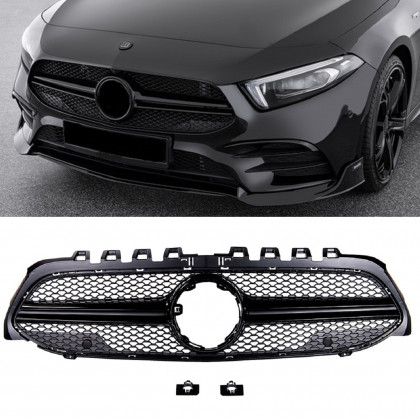 Sportovní maska - Mercedes-Benz A-Class A-Class (V177) Sedan (W177) Hatchback 2018- AMG style - černá lesklá