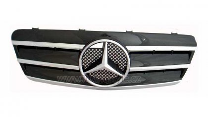 Sportovní maska Mercedes-Benz CLK C208 97-02 CL LOOK chrom/černá