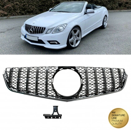 Sportovní maska - Mercedes-Benz E-Class (C207) Coupe (A207) Cabrio 2009-2013 Panamericana - chrom / černá lesklá