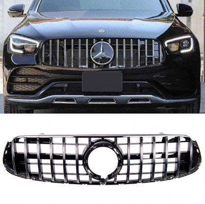 Sportovní maska - Mercedes-Benz GLC (X253) GLC Coupe (C253) Facelift 2019-2022 GT Panamericana - chrom - černá