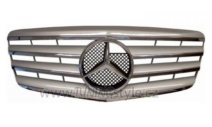 Sportovní maska Mercedes-Benz W 211 06-09 CL LOOK chrom/stříbrná