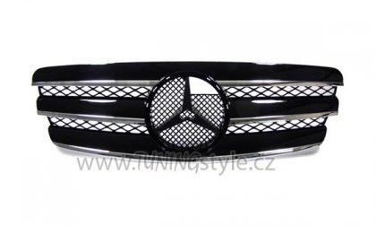 Sportovní maska Mercedes-Benz W211 02-06 CL LOOK chrom/černá