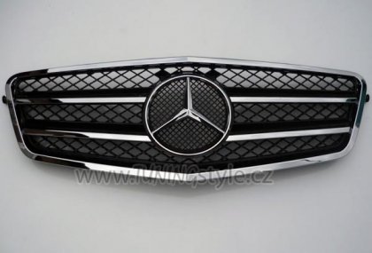 Sportovní maska Mercedes-Benz W212 09-13 AMG LOOK chrom/černá