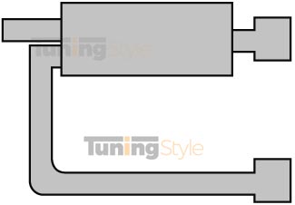 Sportovní výfuk ULTER SPORT Univerzální  duplex 145x75mm vstupní pr. 50Mm