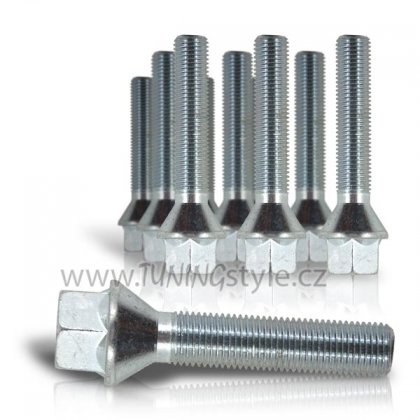 Šrouby dlouhé M12x1,5 - 39mm kuželové sedlo