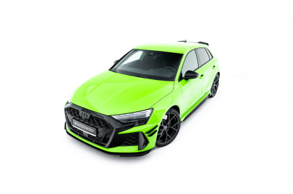 Street pro spoiler pod nárazník lipa + flaps Audi RS3 Sportback 8Y Facelift černý