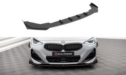 Street pro spojler pod nárazník lipa + flaps BMW 2 Coupe M-Pack / M240i G42 černo-červený