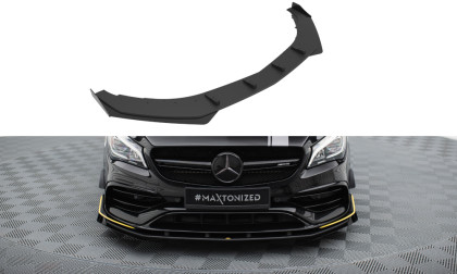 Street pro spojler pod nárazník lipa + flaps Mercedes-AMG CLA 45 Aero C117 Facelift černo červený