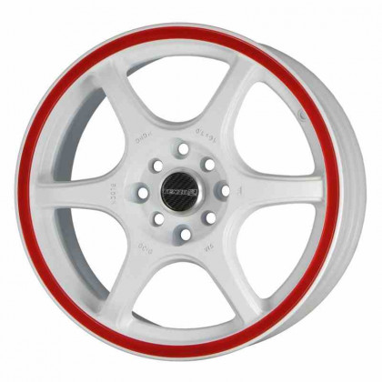 Tenzo-R DC-6 v1 16x7 ET42 4x100/114 White/Red