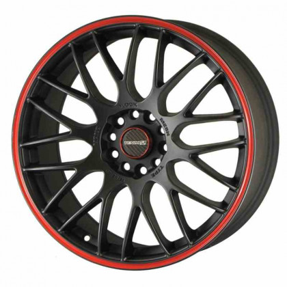 Tenzo-R Type-M v1 18x8 ET37 5x112/114 Black/Red