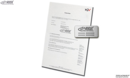 TÜV Certifikát - duplikát