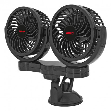 Ventilátor do auta s odsáváním 2x4" 12V