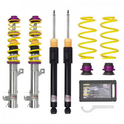 Výškově stavitelný podvozek KW Variant 1 BMW 1 (F40)  (07/2019-) max zatížení PN do 1150 kg For cars with electronic damper control|without cancellation kit