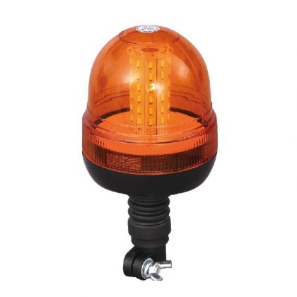 Výstražný LED maják, R10, flexibilní úchyt na tyč, 12/24V, oranžový, LBB204L-A