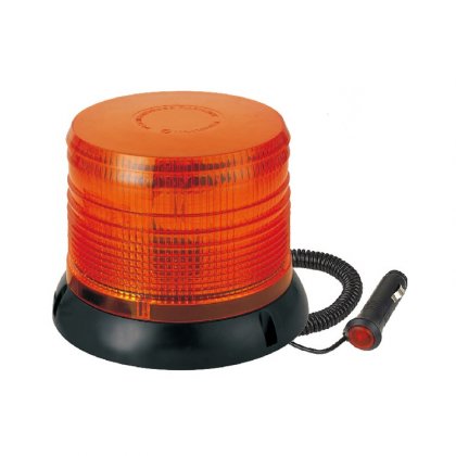Výstražný LED maják, R10, magnetický úchyt, 12/24V, oranžový, LBB205L-A