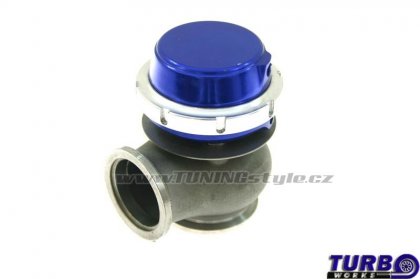 Wastegate venkovní TurboWorks 40mm 0,5 Bar V-Band Blue