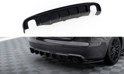 Zadní difuzor Audi A4 B8 černý lesklý plast - single duplex