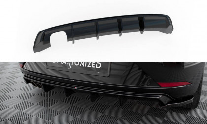 Zadní difuzor Seat Leon Mk3 Facelift černý lesklý plast