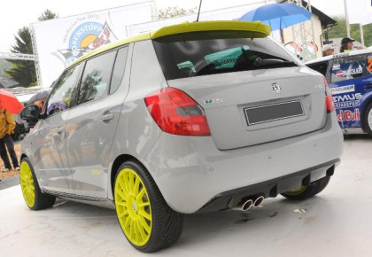 Zadní spoiler nárazníku, difuzor TFB Škoda Fabia 2 hatchback 2006-2010 