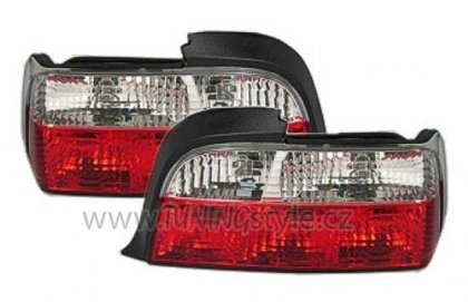 Zadní světla BMW E36 Coupe / Cabrio červená/chrom krystal