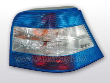 Zadní světla Hella MagicColours VW Golf IV modrá