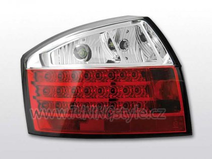 Zadní světla LED Audi A4 8E 00-04 červená/chrom