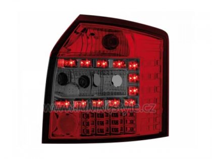 Zadní světla LED Audi A4 B6 - 8E Avant 01-04 červená/kouřová