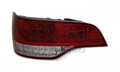 Zadní světla LED Audi Q7 05-09 červená/chrom