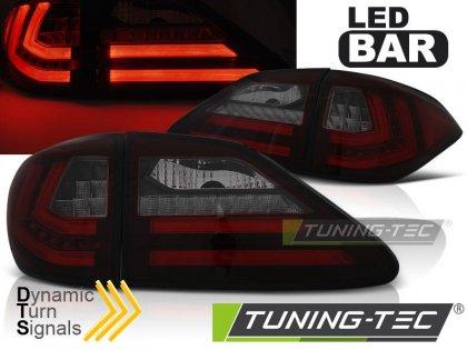 Zadní světla LED BAR Lexus RX III 350 09-12 červená/kouřová LED SQL