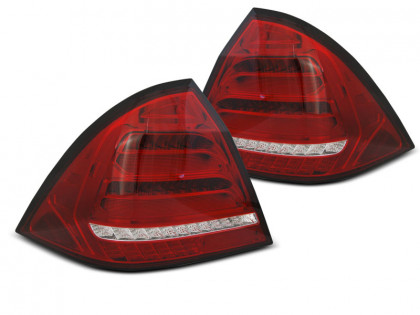 Zadní světla LED bar, s dynamickým blinkrem pro Mercedes E W203 00-04  červená