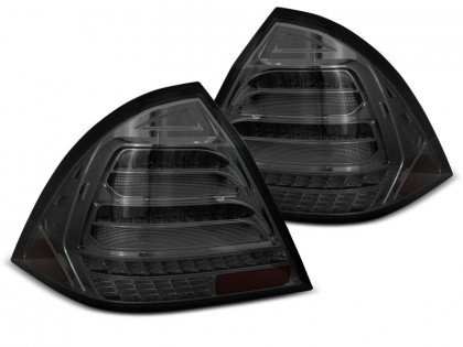 Zadní světla LED bar, s dynamickým blinkrem pro Mercedes E W203 00-04 kouřová