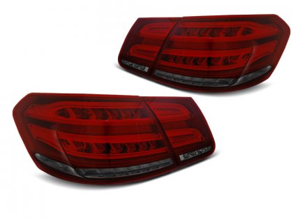 Zadní světla LED Bar, SEQ Mercedes-Benz E W212 sedan 09-13 červená/kouřová
