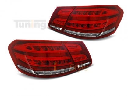 Zadní světla LED Bar, SEQ Mercedes-Benz E W212 sedan 09-13 červená