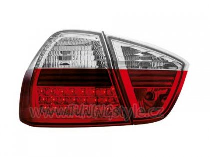 Zadní světla LED BMW E90 Limo 05- červená/chrom
