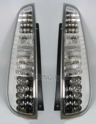 Zadní světla LED Ford Fiesta MK6 3dv. chrom