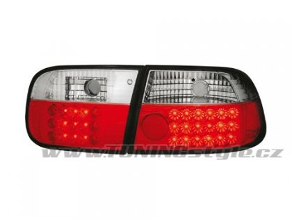 Zadní světla LED Honda Civic 2dv./4dv. 92-95 červená/chrom