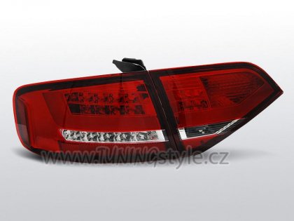 Zadní světla LED Lightbar AUDI A4 B8 08-11 červená