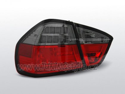 Zadní světla LED LIGHTBAR BMW E90 05-08 červená/kouřová