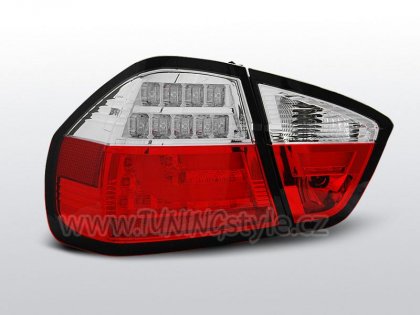 Zadní světla LED LIGHTBAR BMW E90 05-08 červená